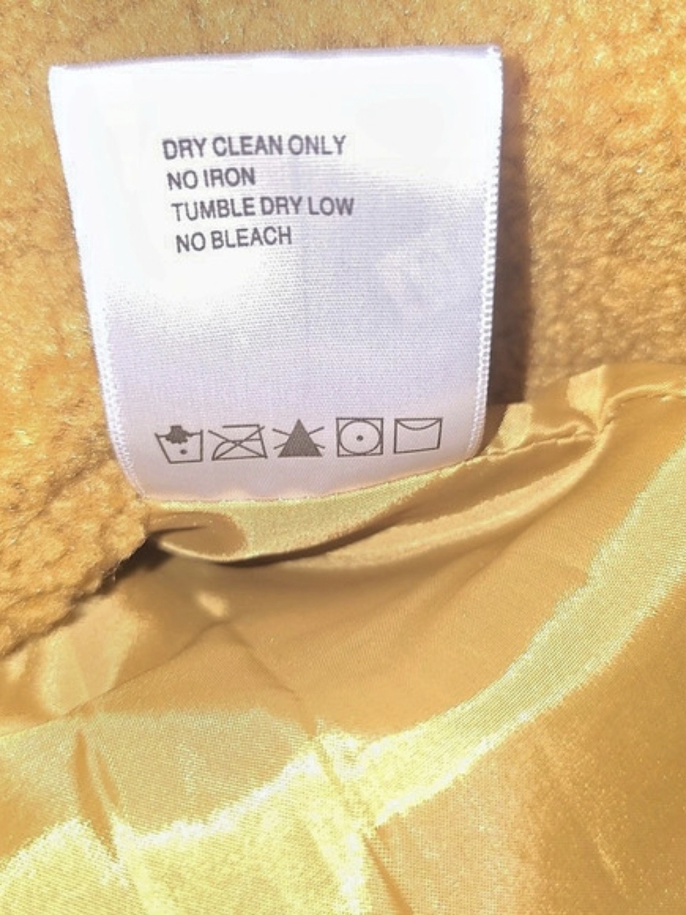 Driftwood Teddy Coat Yellow/Mustard Size Small Like New Cozy Trendy Cute Style - Picture 7 of 9